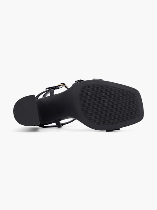Catwalk Højhælet sandal Sort 62498 4
