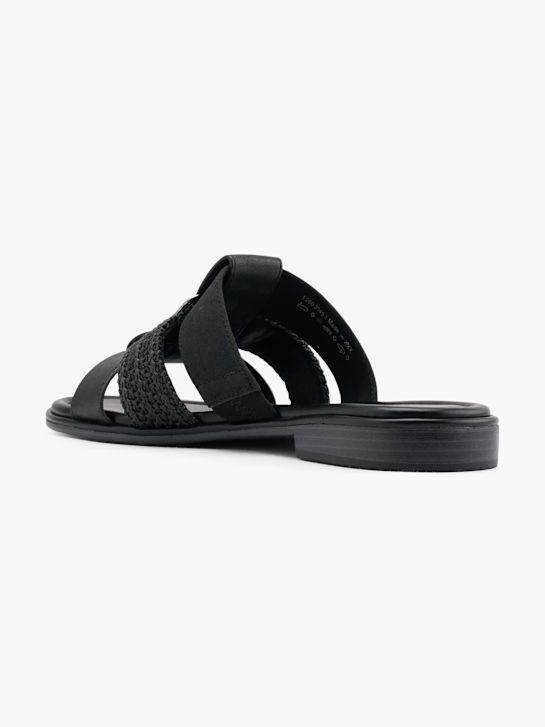 Graceland Flache Pantolette Schwarz 69295 3
