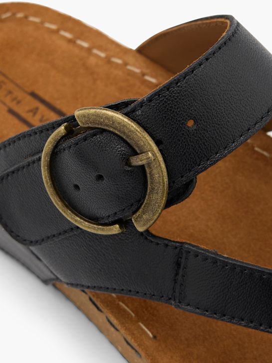 5th Avenue Sandal med tårem Svart 62952 6