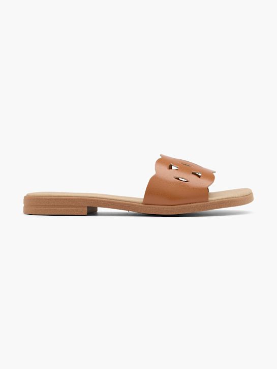 Graceland Slip in sandal Cognac 63065 1