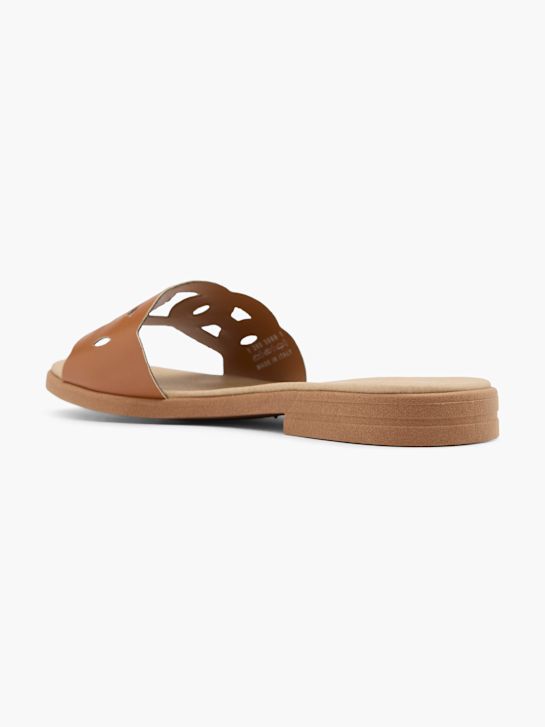 Graceland Slip in sandal Cognac 63065 3