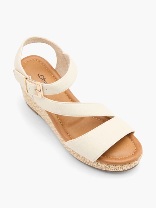 s.Oliver Sandalette Creme 63116 2