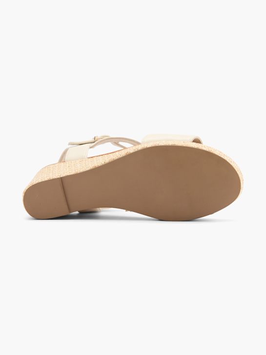 s.Oliver Sandalette Creme 63116 4