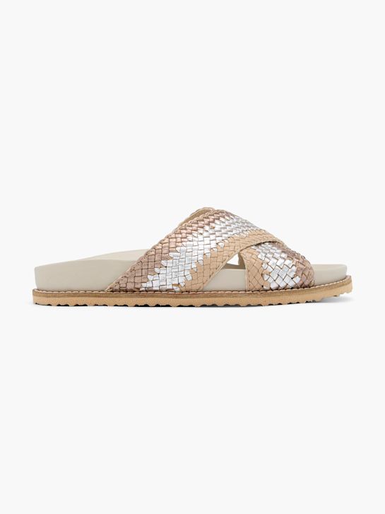 5th Avenue Tieffuß Pantolette Beige 63182 1