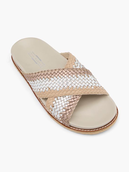 5th Avenue Tieffuß Pantolette Beige 63182 2