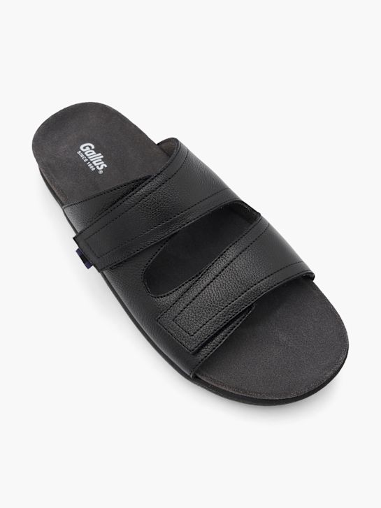 Gallus Flache Pantolette Schwarz 63446 2