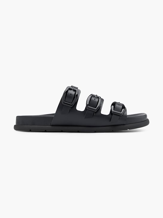 Graceland Flache Pantolette Schwarz 68963 1