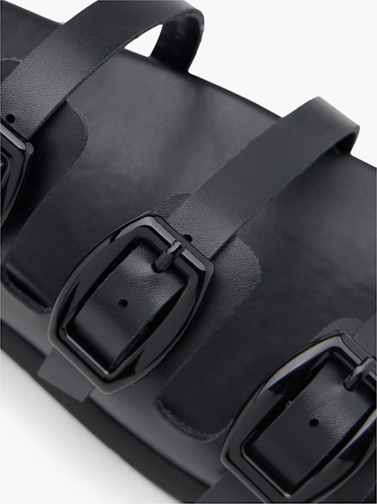 Graceland Flache Pantolette Schwarz 68963 5