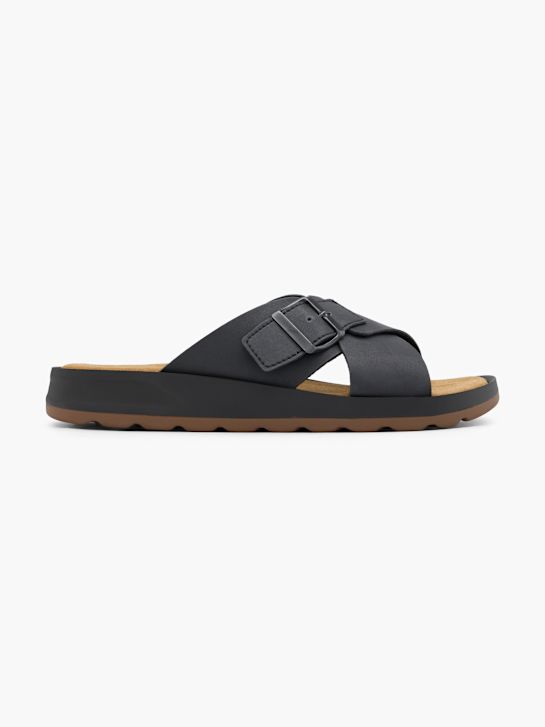 AM SHOE Slip in sandal Sort 68981 1