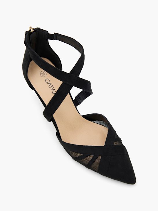 Catwalk Tacones con hebilla Negro 69022 2