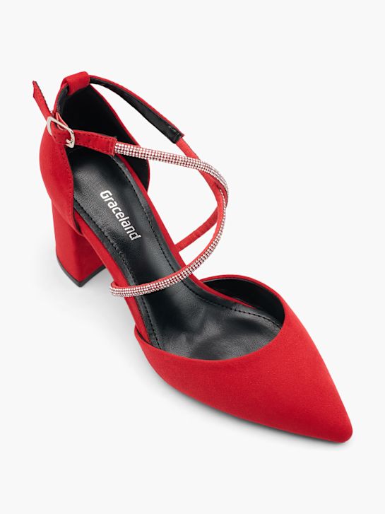 Graceland Tacones con hebilla Rojo 69036 2