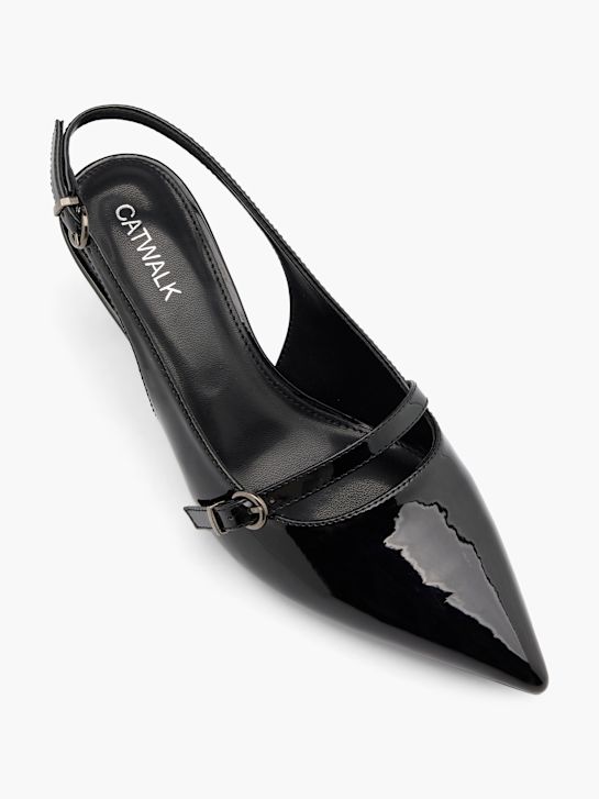 Catwalk Slingback salonke Crna 76521 2