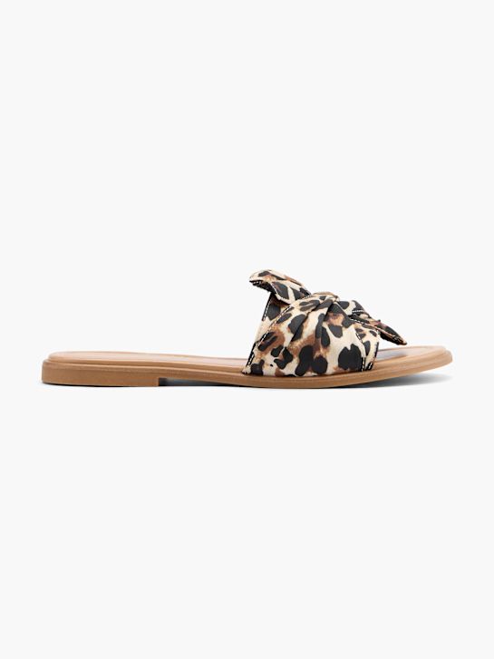 Graceland Flache Pantolette Beige 69355 1