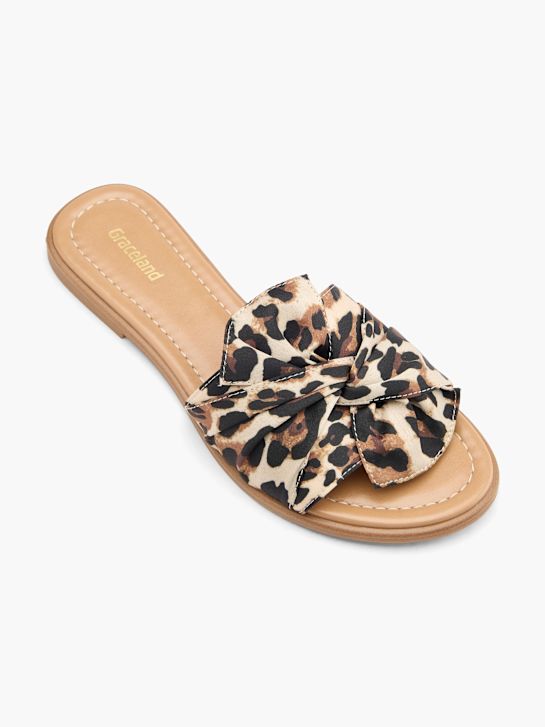 Graceland Flache Pantolette Beige 69355 2