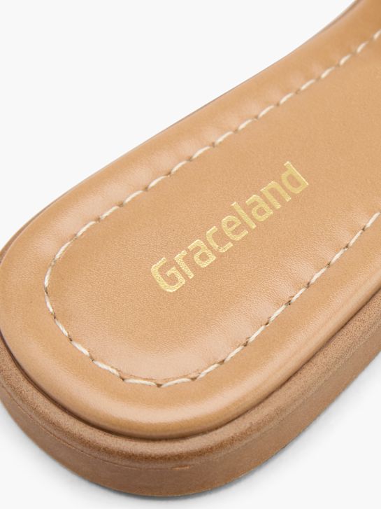 Graceland Lygiapadės įspiriamos basutės Smėlinė 69355 5