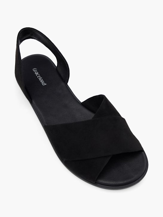 Graceland Sandale Noir 69360 2
