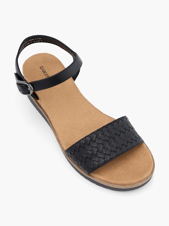Graceland Højhælet sandal Sort 69362 2