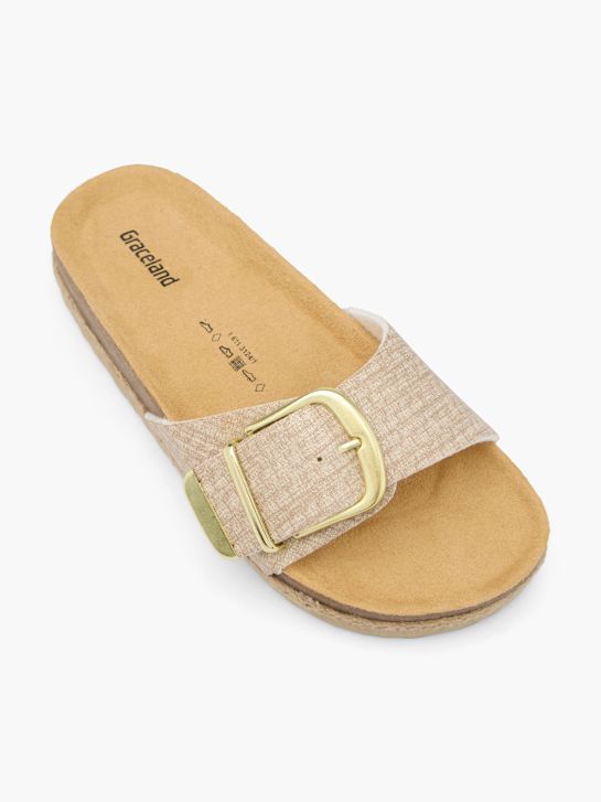 Graceland Tieffuß Pantolette Beige 69800 2