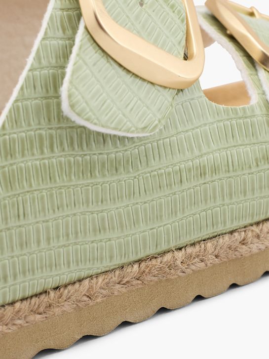 Graceland Mélyített talpú papucs zöld 69799 5
