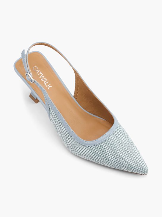 Catwalk Slingpumps Blau 74566 2