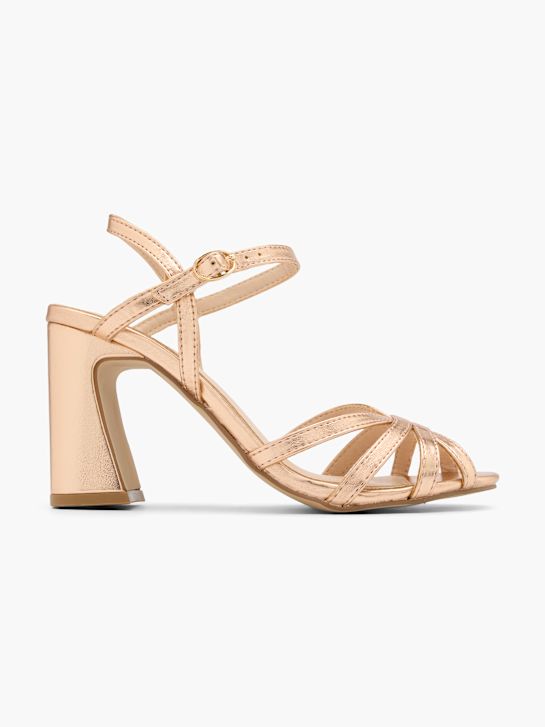 Claudia Ghizzani Högklackad sandal Champagne 74716 1