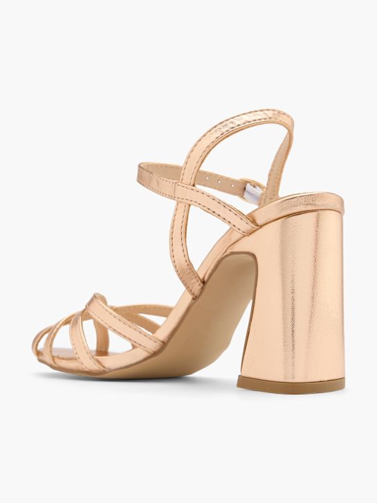 Claudia Ghizzani Högklackad sandal Champagne 74716 3