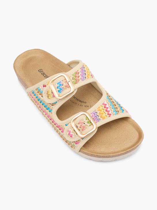 Graceland Tieffuß Pantolette Multicolor 76073 2