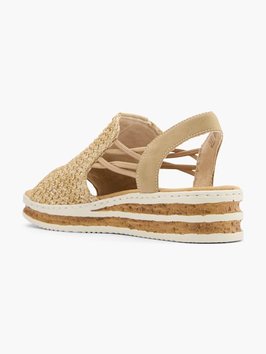 Rieker Sandales à talons Beige 76605 3
