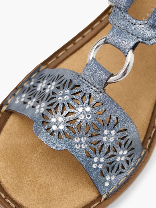 Rieker Chaussons Bleu 76606 5