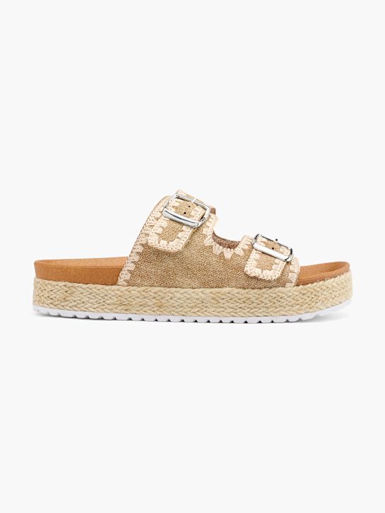 Graceland Chinelo com palmilha alta Taupe 76440 1