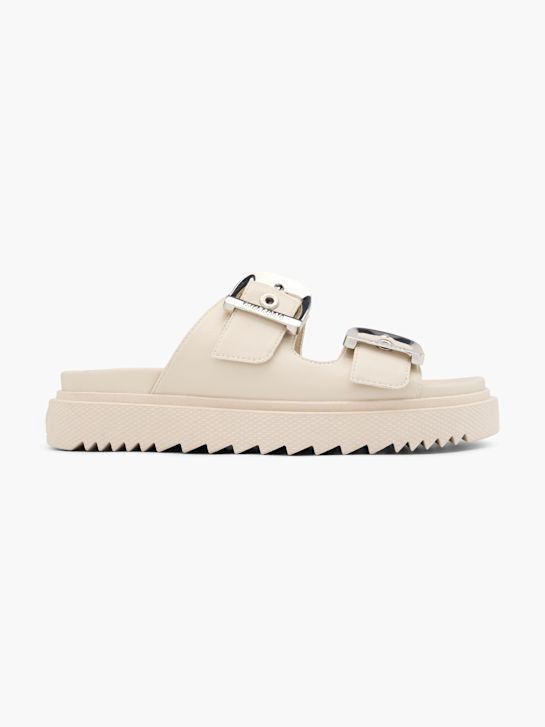 Buffalo Tieffuß Pantolette Beige 76525 1