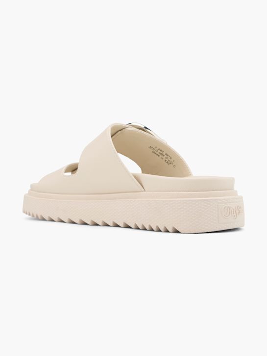 Buffalo Tieffuß Pantolette Beige 76525 3