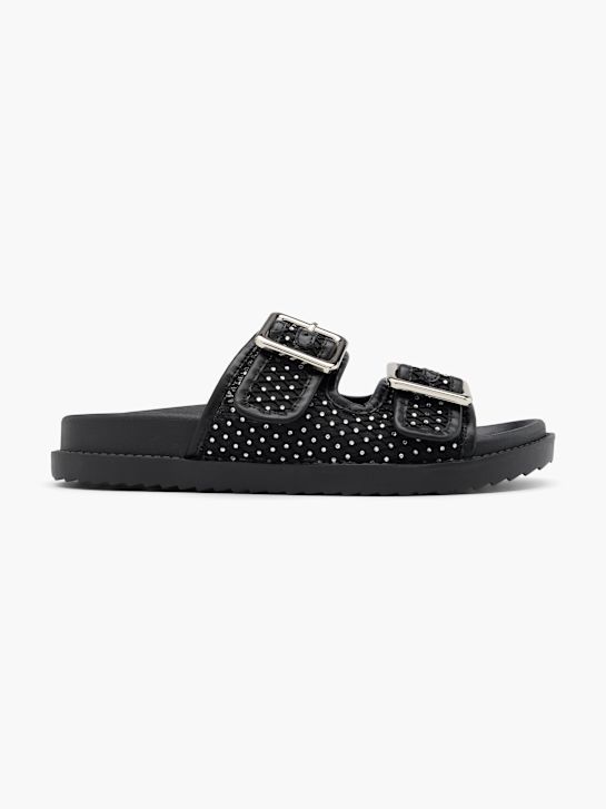 Catwalk Ciabatta con plantare profondo Nero 76549 1