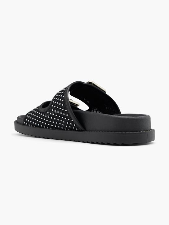 Catwalk Ciabatta con plantare profondo Nero 76549 3