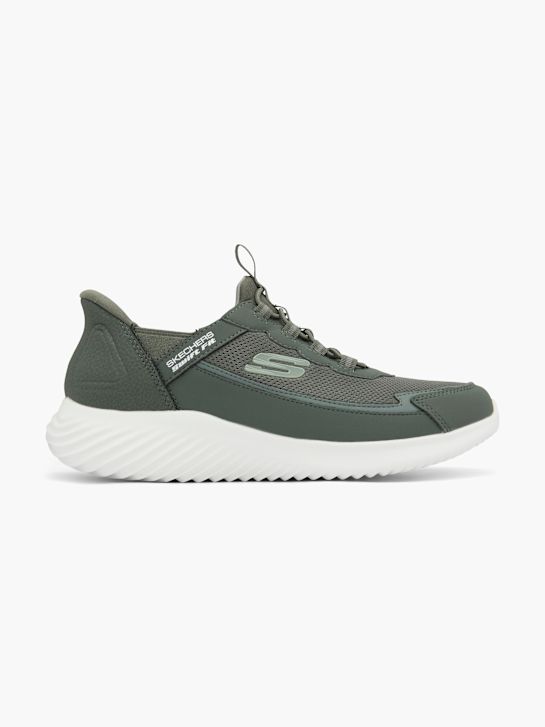 Skechers Slip on sneaker Oliven 76677 1
