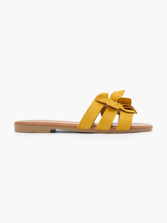 Graceland Flache Pantolette Gelb 76628 1
