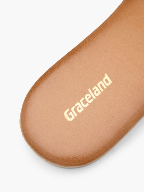 Graceland Flache Pantolette Gelb 76628 6