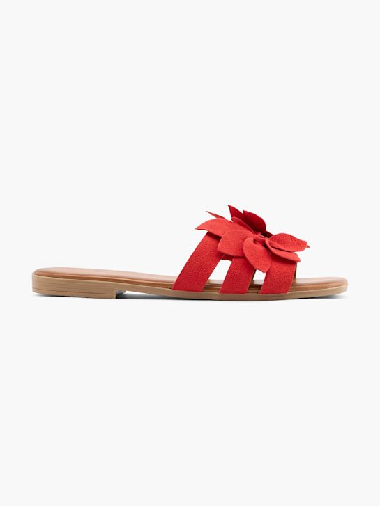 Graceland Flache Pantolette Rot 76629 1