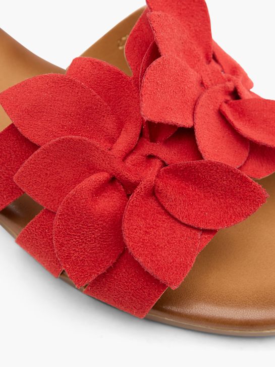 Graceland Flache Pantolette Rot 76629 5