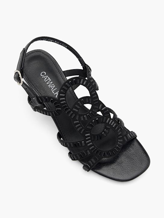 Catwalk Sandalo con tacco Nero 76809 2
