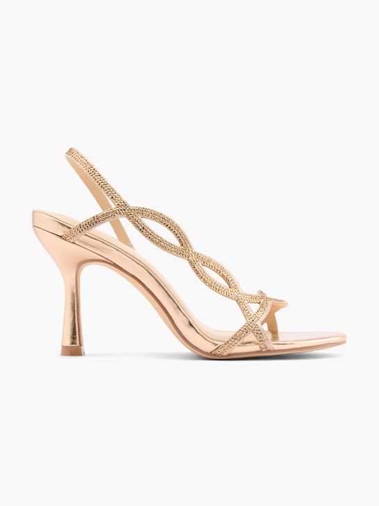 Catwalk Sandalo con tacco Oro Rosa 76918 1