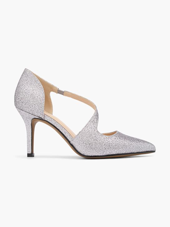 Catwalk Pump med spænde Sølv 78603 1