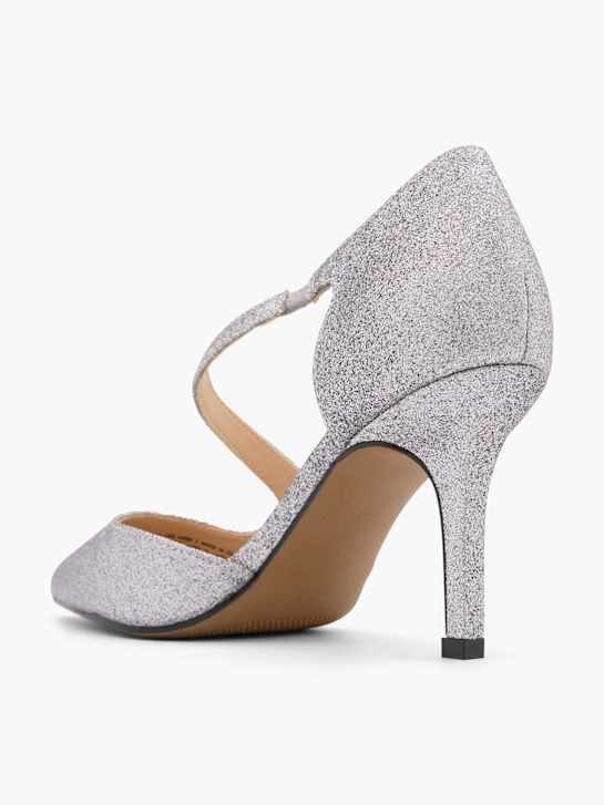 Catwalk Pump med spænde Sølv 78603 3