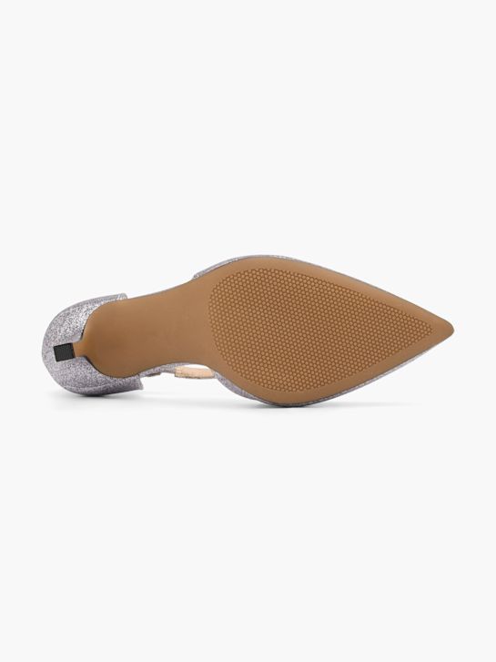 Catwalk Pump med spænde Sølv 78603 4