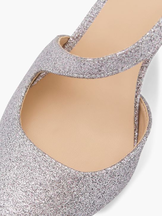 Catwalk Pump med spänne Silver 78603 5