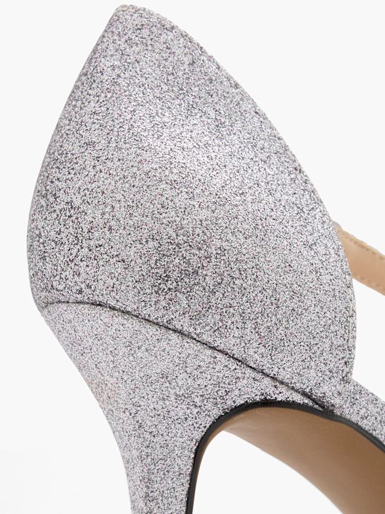 Catwalk Pump med spänne Silver 78603 6