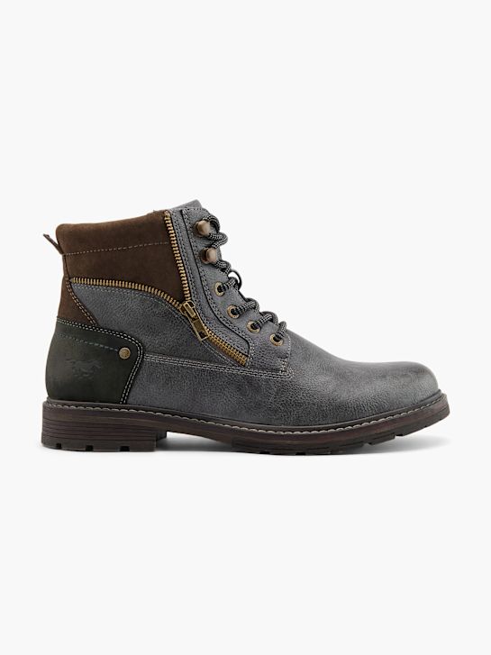 Mustang Bottines à lacets Gris 79193 1