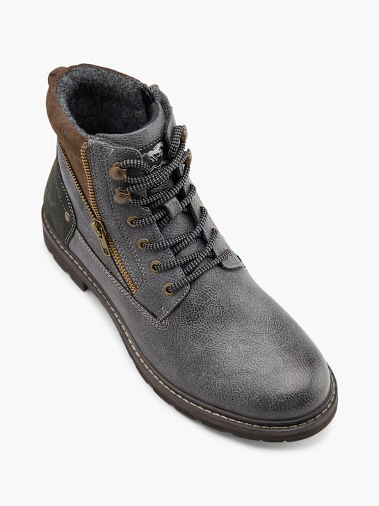 Mustang Schnürstiefelette Grau 79193 2