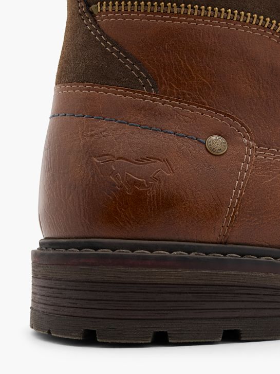 Mustang Schnürstiefelette Cognac 79195 6