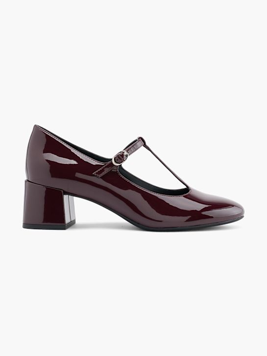 Graceland Spangenpumps Burgunder 79471 1
